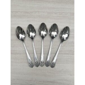 Vintage Majorca By National Stainless Steel Teaspoons Japan Set Of 5